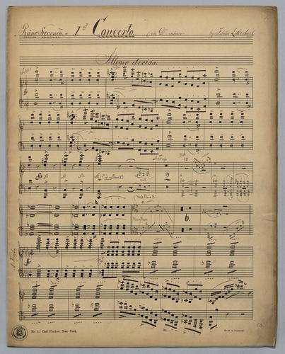 1st Concerto : in D Minor : [for piano and orchestra],