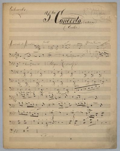 3tes Concerto - Parts: Violoncello