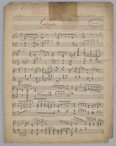 Cadenza : Morceau Poetic : [for] piano : [in Ab major]