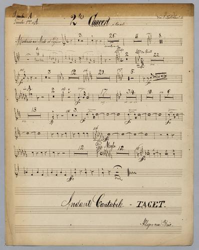 2tes Concerto - Parts: Trumpet 1 in A