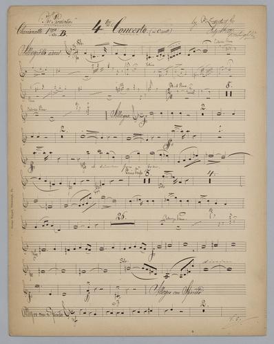 The Prediction - Parts: Clarinet 1 in B