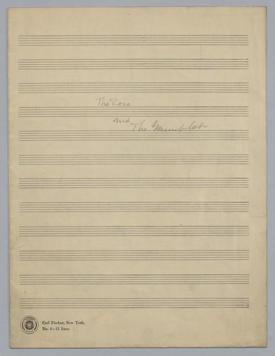 The Rose and the Gauntlet : [in A major : for piano]