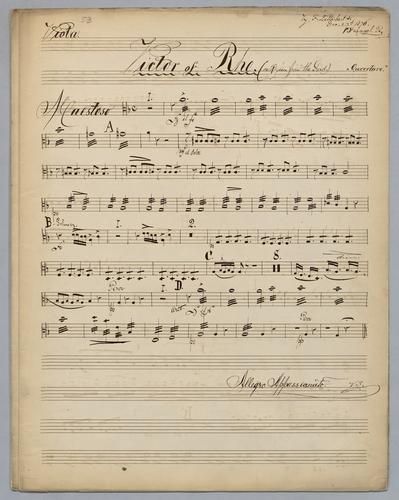 Ouverture : Victor of Rhe - Parts: Viola
