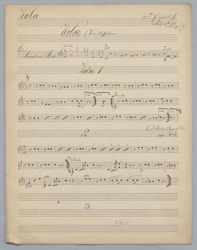 Valse : Weird Fancies - Parts: Viola