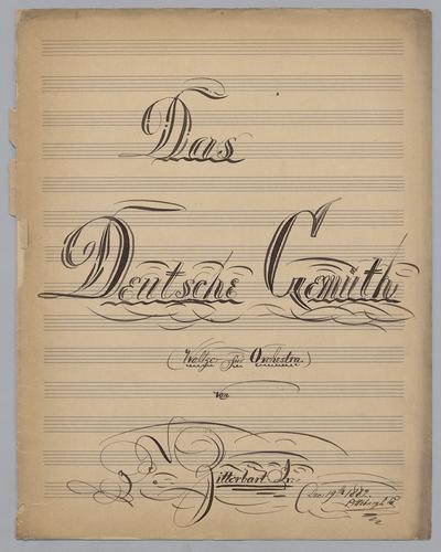 Das Deutsche-Gemüth - Parts: Flute 1