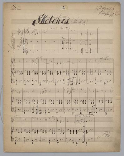 Sketches : Valse No. 10 - Score