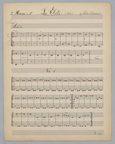 La Elité : Valse - Parts: 2 Horns