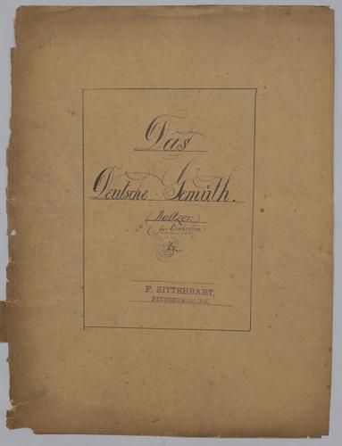 Das Deutsche-Gemüth - Score