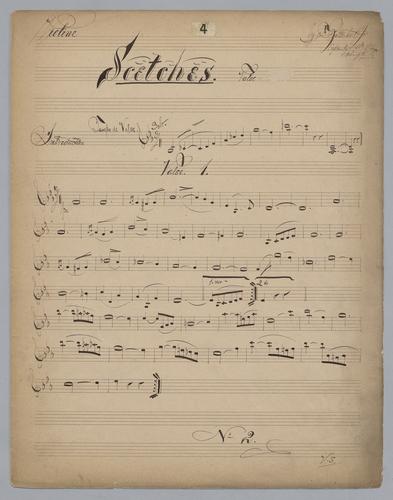 Sketches : Valse No. 10 - Parts: Violin