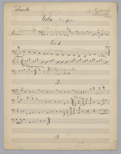 Valse : Weird Fancies - Parts: Violoncello