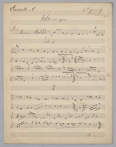Valse : Weird Fancies - Parts: Clarinet in C