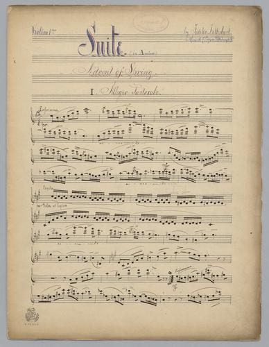 Suite : in A Minor - Parts: Violin 1