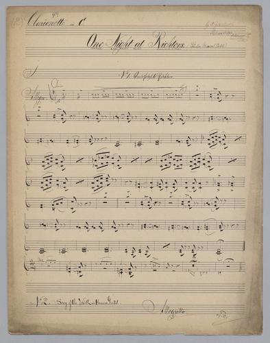 One Night at Richters - Parts: Clarinet in C