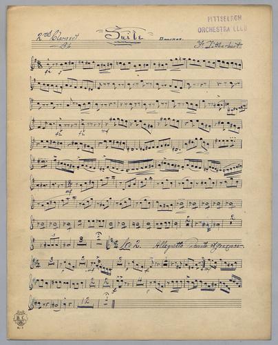 Suite in D Minor - Parts: Clarinet 2