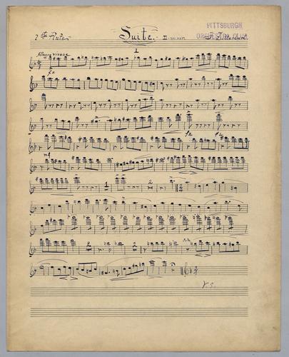 Suite in D Minor - Parts: Flute 1