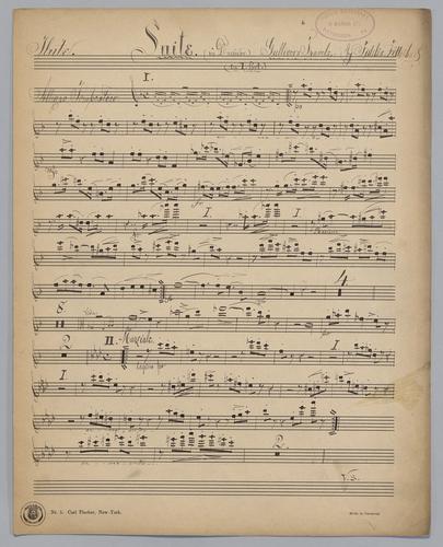Suite in D Minor : Gulliver's Travels - Parts: Flute