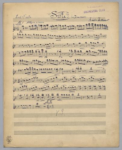 Suite in D Minor - Parts: Flute 2