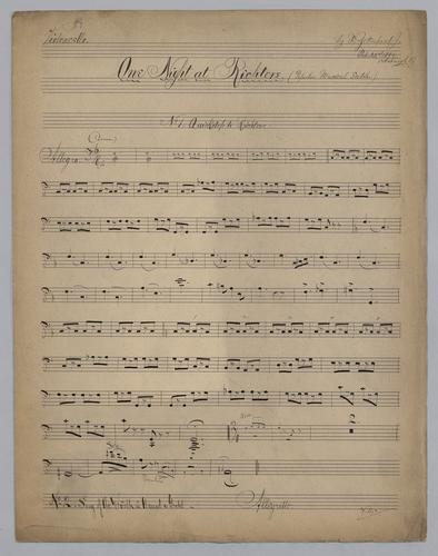One Night at Richters - Parts: Violoncello