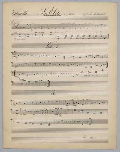 La Elité : Valse - Parts: Violoncello