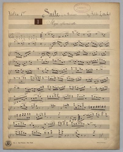 Suite : in G Minor - Parts: Violin 1
