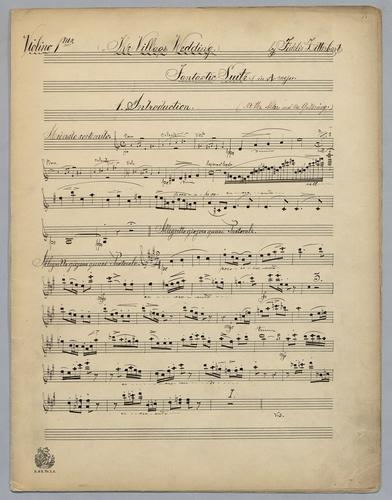 Fantastic Suite : in A Major - Parts: Violin 1