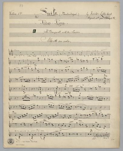 Suite : [in F major] - Parts: Violin 1