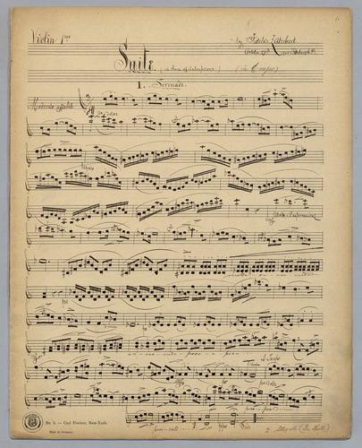 Suite : in C Major - Parts: Violin 1