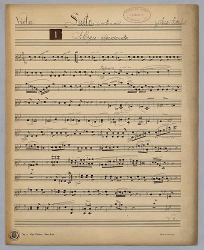 Suite : in G Minor - Parts: Viola