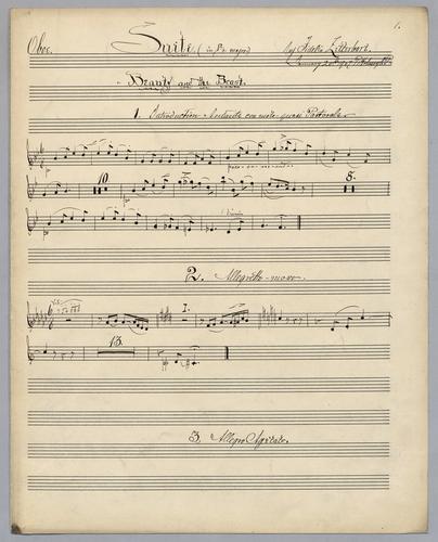 Suite : in Bb Major - Parts: Oboe