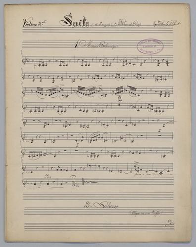 Suite : in F Major - Parts: Violin 2