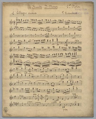 Suite in D Minor - Parts: Violin 1
