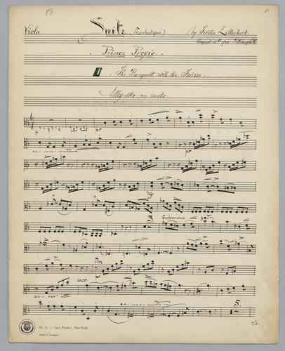Suite : [in F major] - Parts: Viola