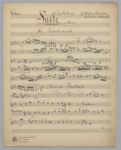 Suite : in C Minor - Parts: Violin