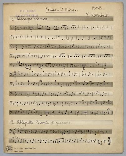 Suite in D Minor - Parts: Bass