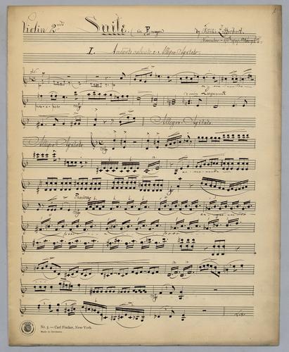 Suite : in F Major - Parts: Violin 2