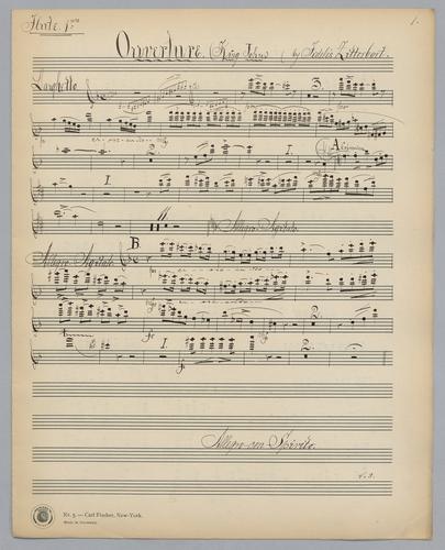 Overture : King John - Parts: Flute 1