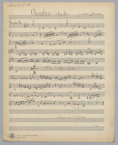 Overture : King John - Parts: Clarinet 2
