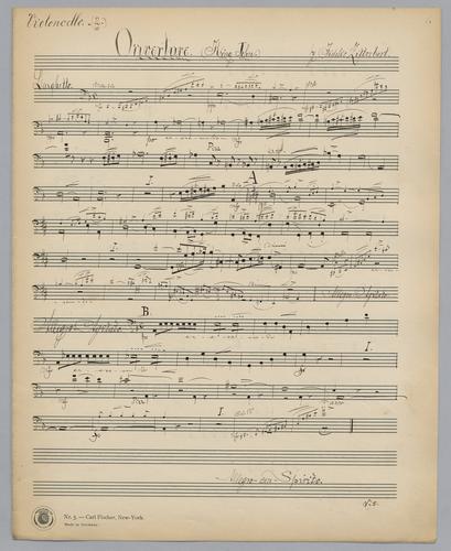 Overture : King John - Parts: Violoncello 2