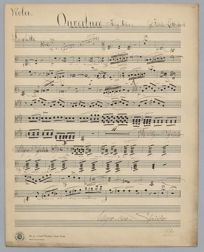 Overture : King John - Parts: Viola