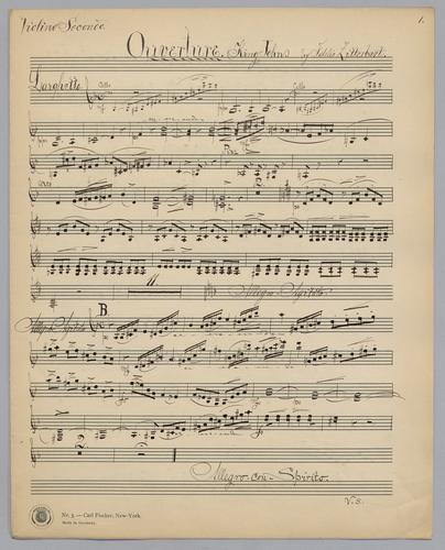 Overture : King John - Parts: Violin 2