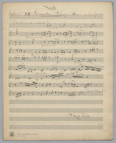 Suite : in G Major - Parts: Violin 2