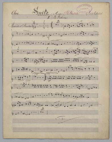 Suite : in C Major - Parts: Oboe