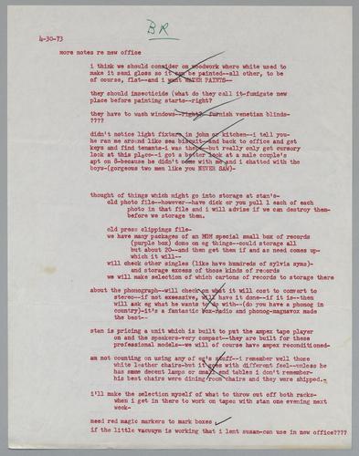 Martha Glaser Daily Notes