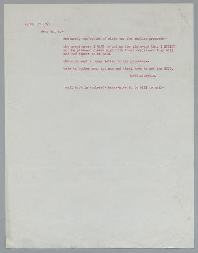 Martha Glaser Daily Notes