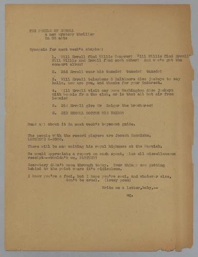 Martha Glaser Daily Notes