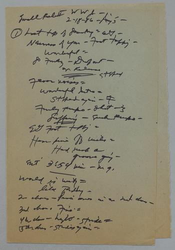 Martha Glaser Daily Notes