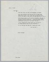 Correspondence from Ray Brown
