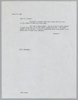 Correspondence from Stanley Crouch