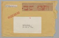 Correspondence from Phyllis Diller