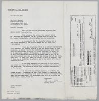 Correspondence from Mike Douglas Show